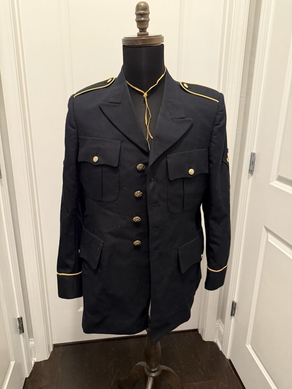 US Army ASU Dress Blue Uniform Coat Jacket Men’s 39RC Enlisted Military